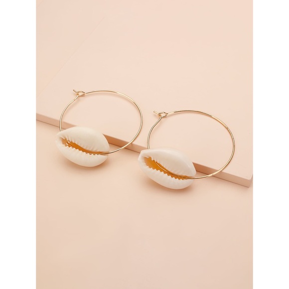✨Drop Shell Hoops✨ - Picture 2 of 2